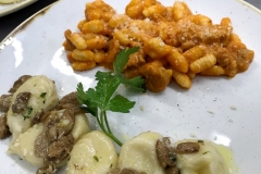 Culurgiones  ai Porcini  e Malloreddos alla Birdesu